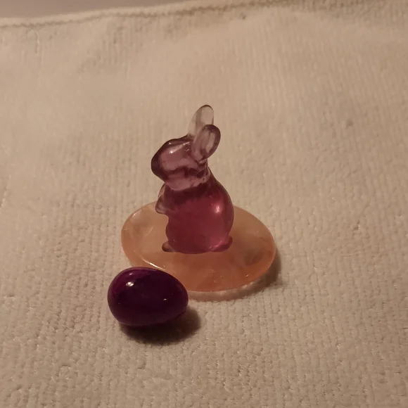 Elegant Crystal Bunny Figurine Set - Picture 2 of 3